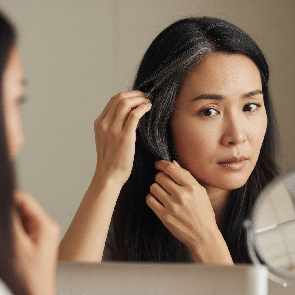 nguyên nhân khiến tóc bạc sớm