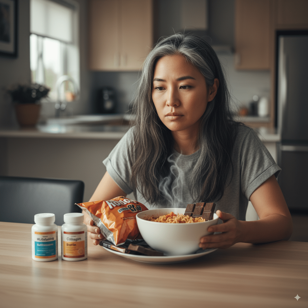 nguyên nhân khiến tóc bạc sớm