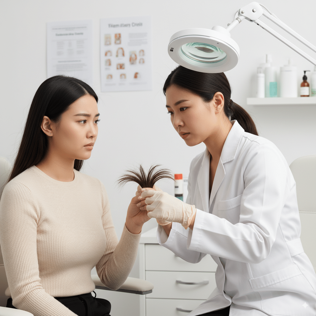 nguyên nhân khiến tóc bị chẻ ngọn