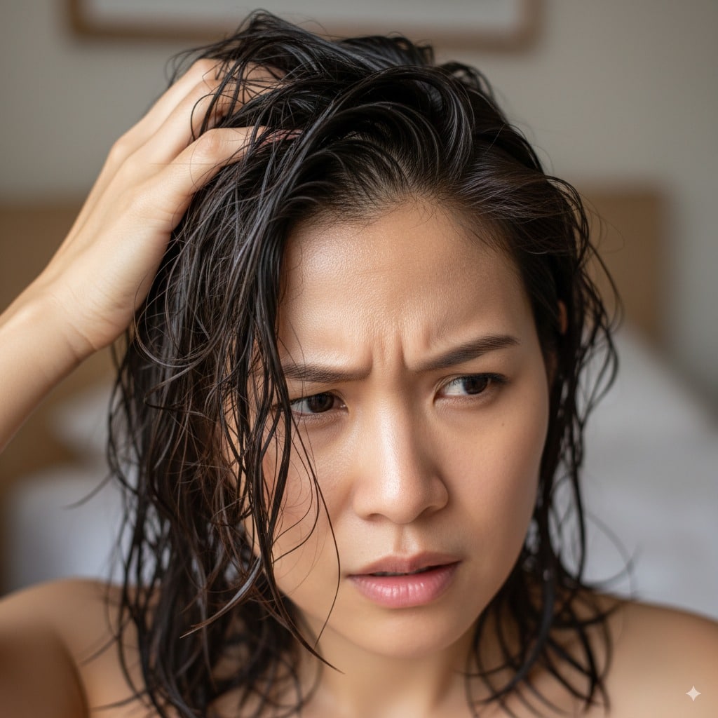 nguyên nhân khiến tóc bị dầu